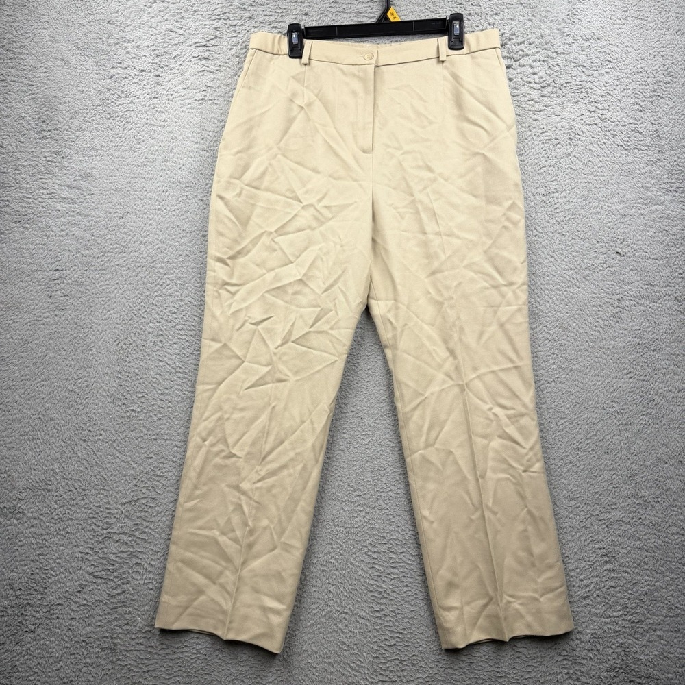 Vintage Pendleton Womens High Rise Pleated Trousers Tan Sz 12